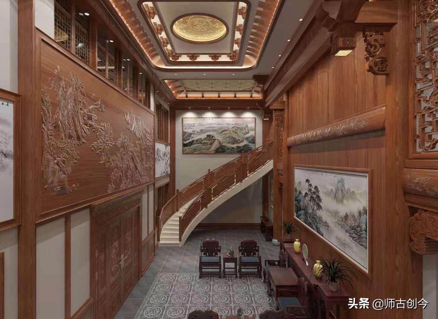 中式古典紅木裝修，營(yíng)造出經(jīng)典舒適的居住空間