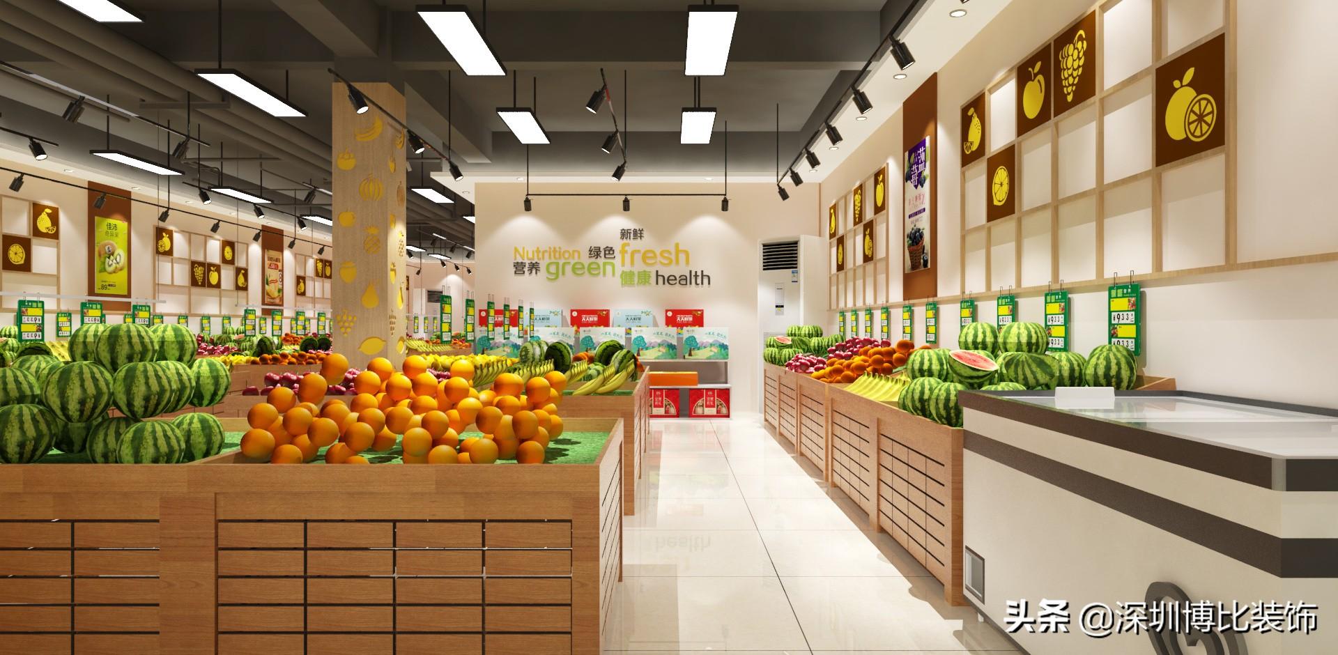 深圳水果店裝修設計公司，附近水果店裝修